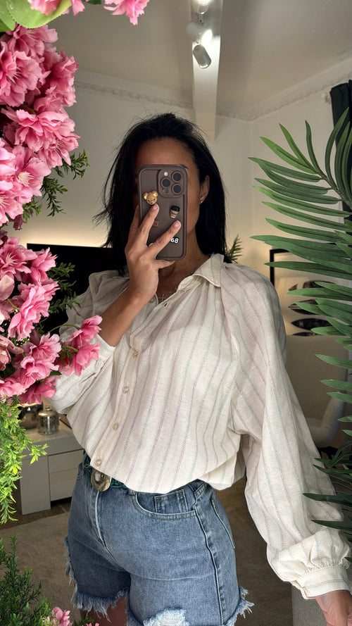 Camicia “Righe Colorate in Lurex”🦄