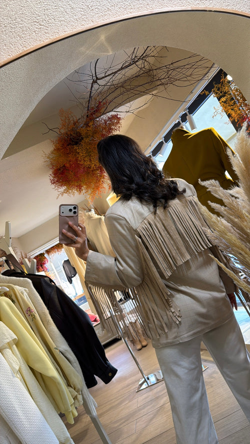 Blazer Frange Linea Dritta☘️