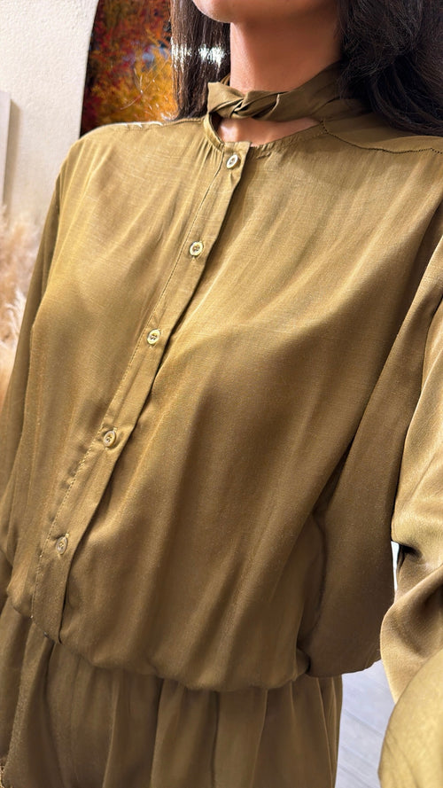 Tuta “Olivia in raso con pizzo”