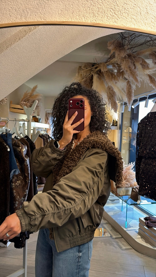 Bomber “Aspen”con ecopelliccia staccabile🍂