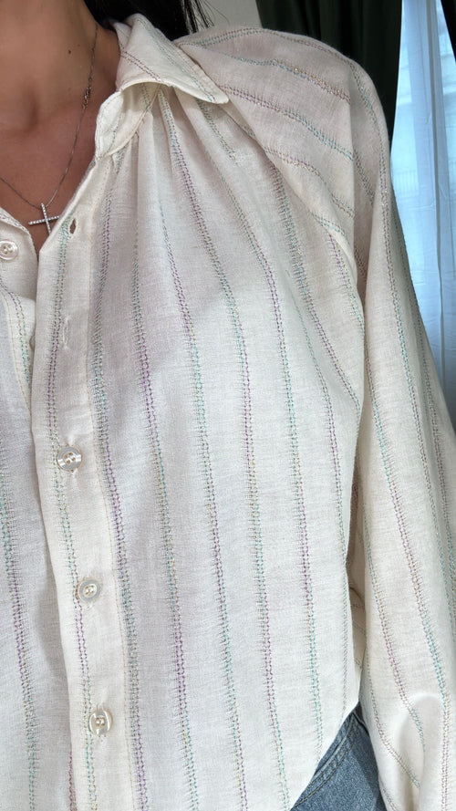 Camicia “Righe Colorate in Lurex”🦄