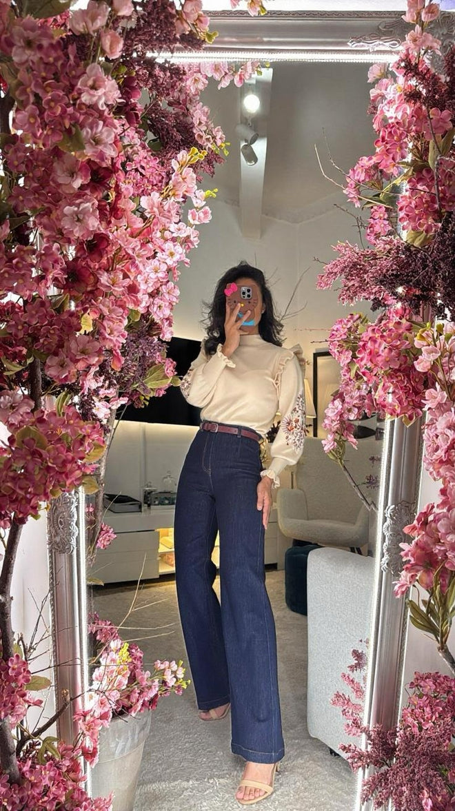 Jeans palazzo ‘New York’