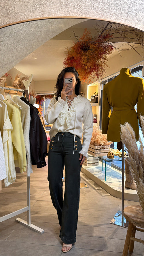 Pantalone Bottoni Gold gamba dritta