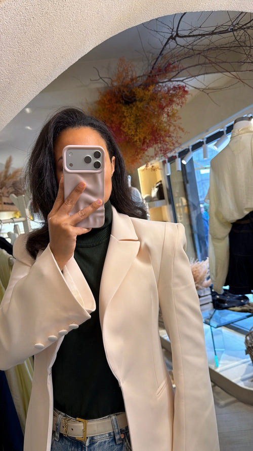 Blazer Soleil☀️ – Spalle imbottite, maniche a campana.