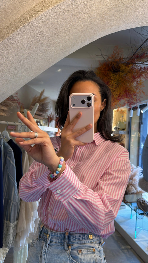 Camicia a Righe “Ricamata”🌴