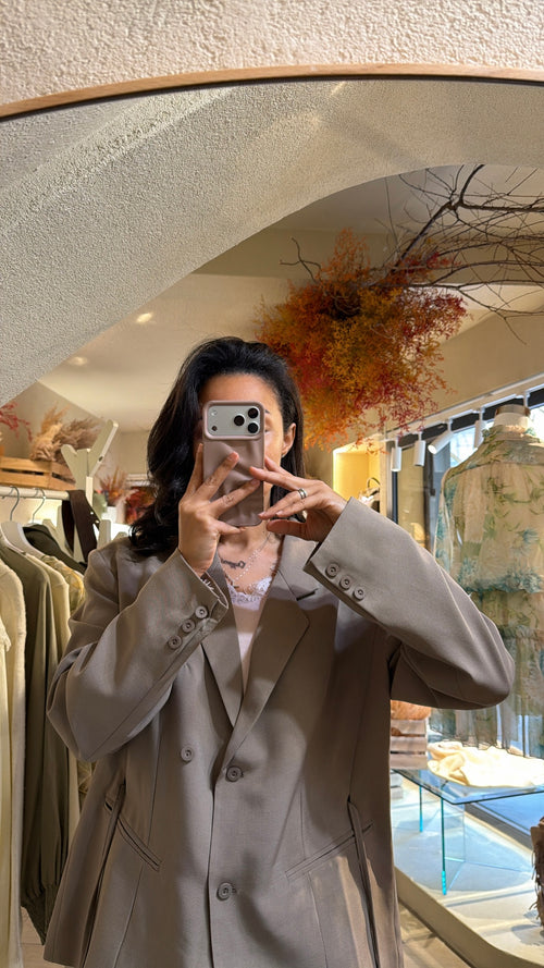 Blazer Oversize con Spalle Strutturate”Aurora”