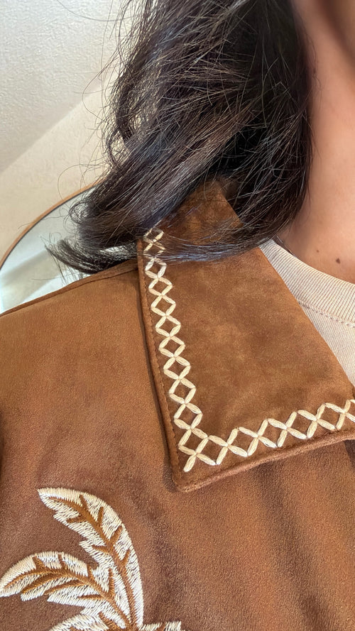 Giacca Sahariana Safari in Eco-Suede🤎