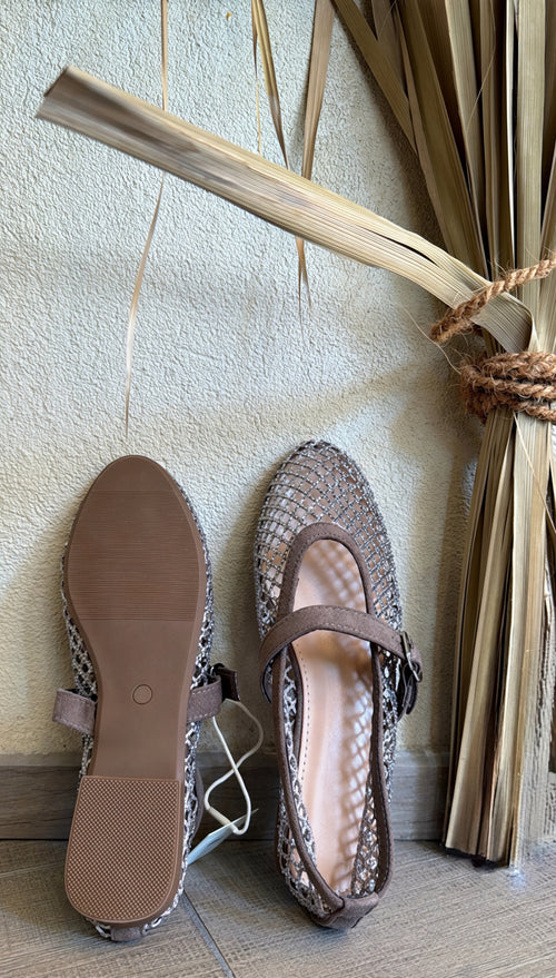 Ballerine Mary Jane a rete con strass✨
