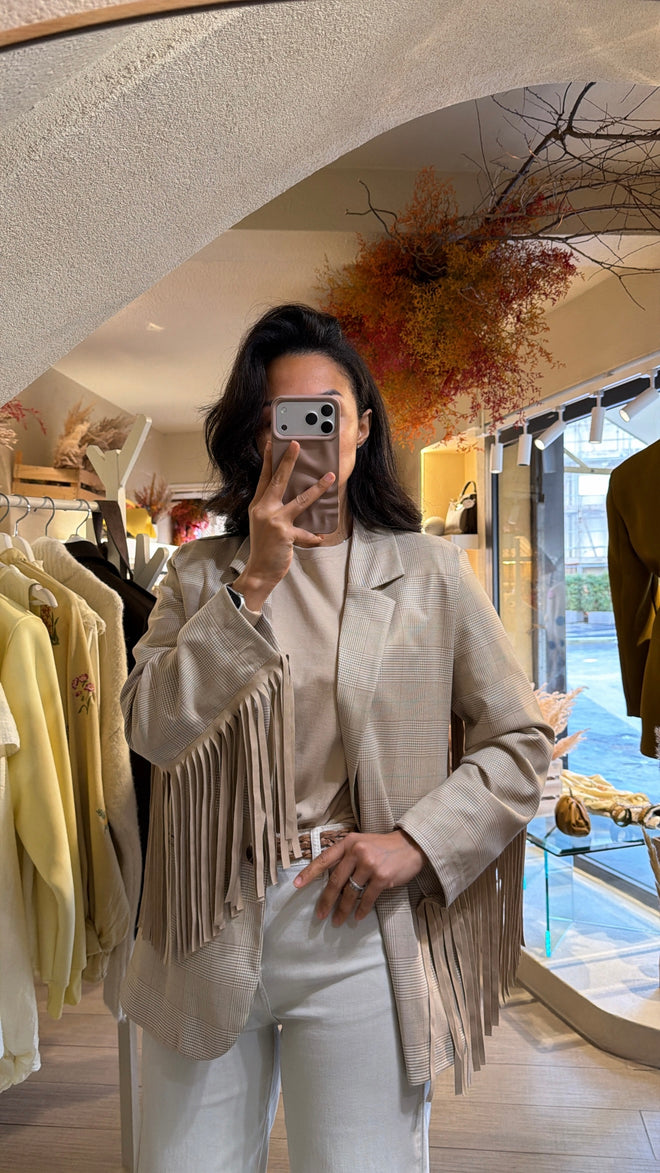 Blazer Frange Linea Dritta☘️