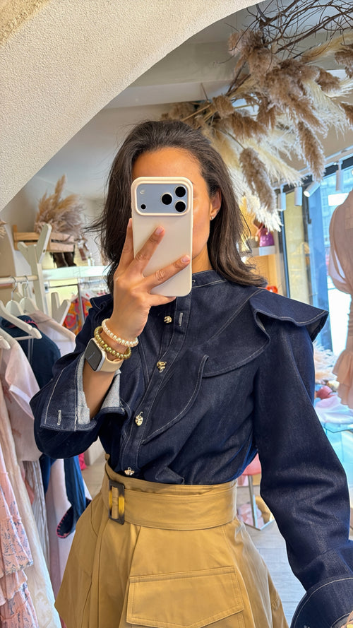 Camicia in denim “Volant”🌾