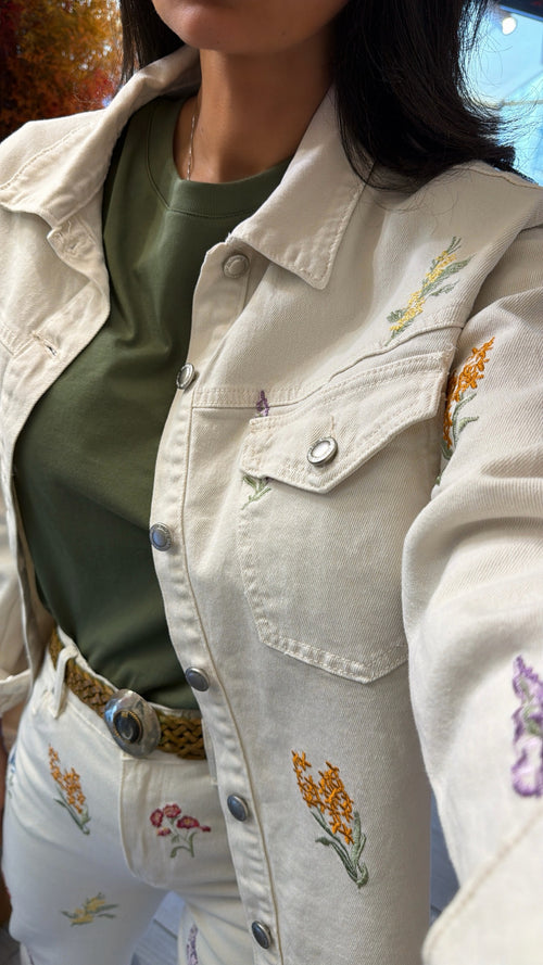 Giacca Camicia “Giardino fiorito”🌾