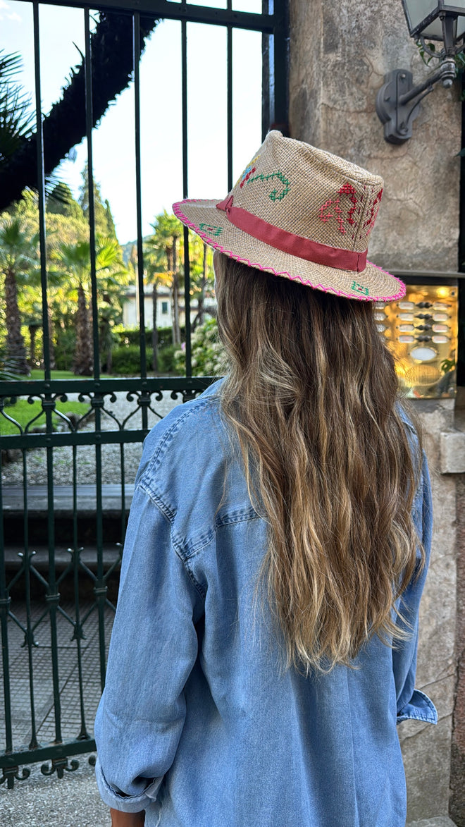 Cappello mod. Panama – “Fatto con Amore” 100% Artigianale🌸