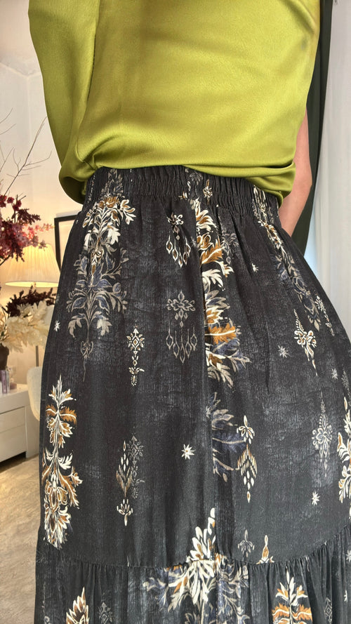 Gonna lunga 'Floreale Boho'