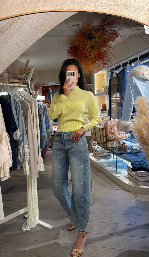 Jeans “Daisy Balloon Cropped”🌼