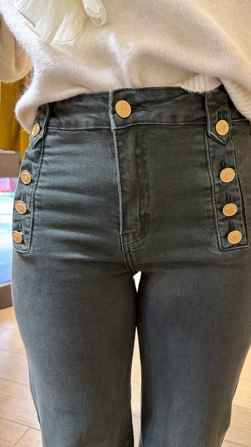 Pantalone Bottoni Gold gamba dritta