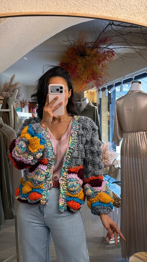 Cardigan Intreccio”Multicolor”🎨
