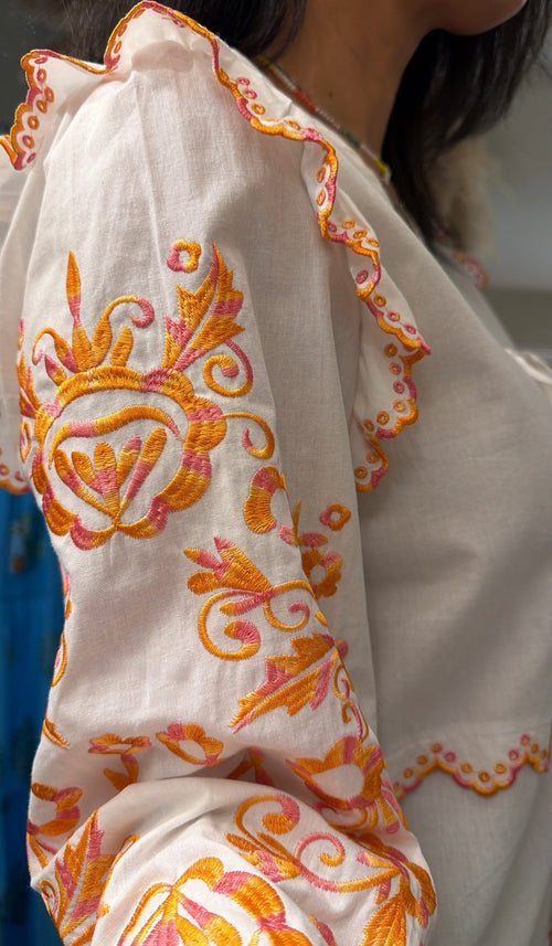 Blusa ricamata🧡