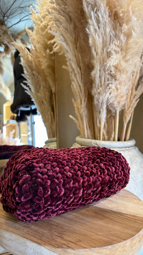 Pochette intrecciata in velluto e lurex✨