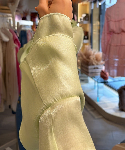 Camicia satinata “Lemon”