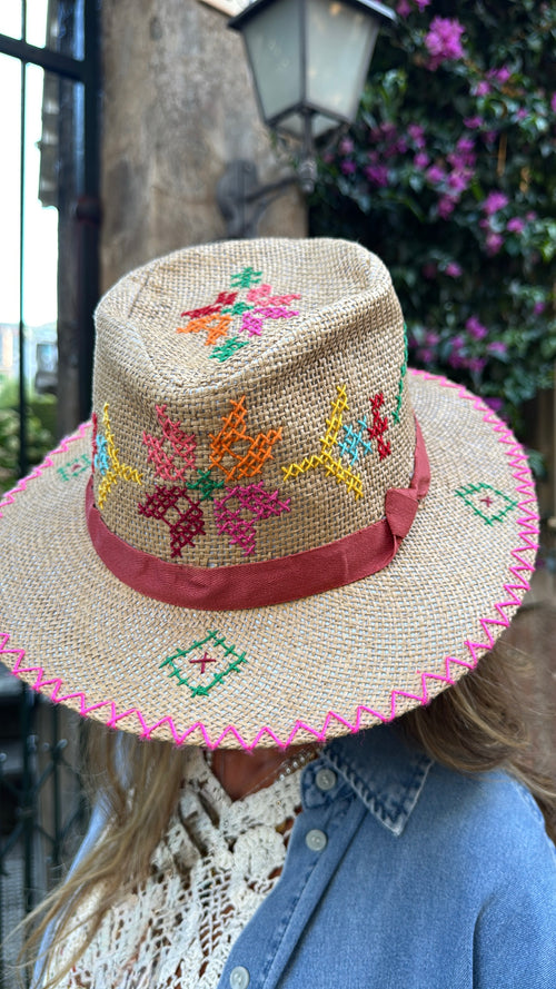 Cappello mod. Panama – “Fatto con Amore” 100% Artigianale🌸