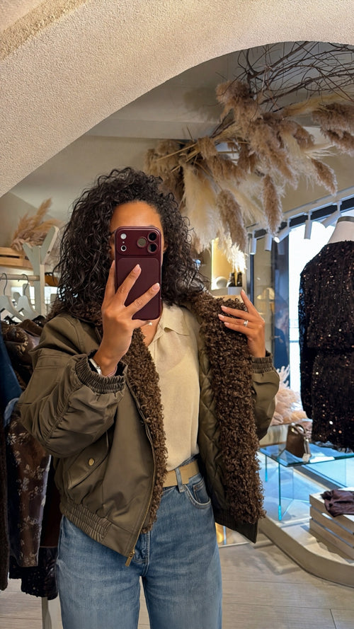 Bomber “Aspen”con ecopelliccia staccabile🍂