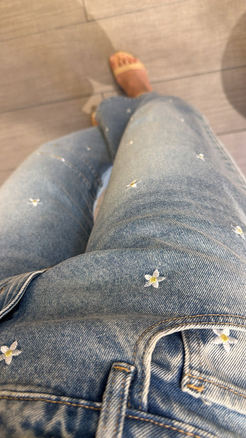 Jeans “Daisy Balloon Cropped”🌼