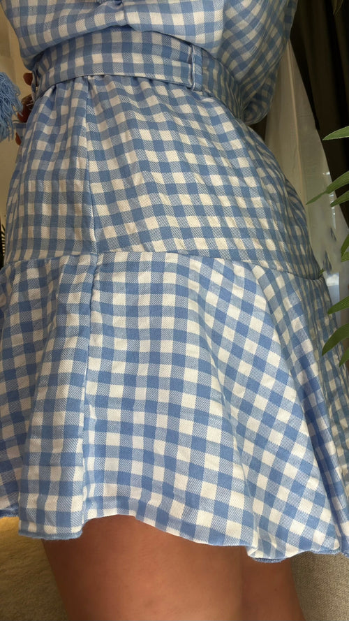 Gonna con Sottoveste a Shorts ’Vichy’🎀
