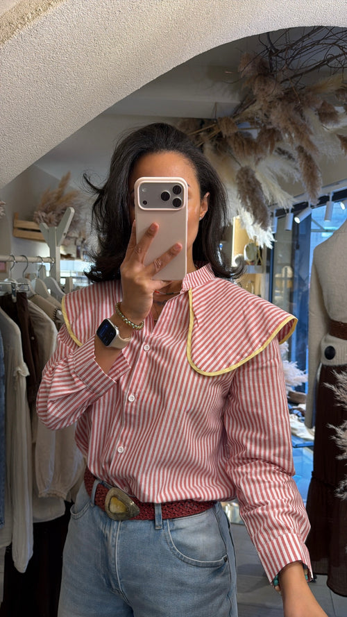 Camicia “Corallo Soleil”🌸