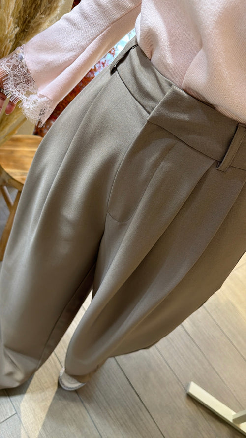 Pantalone Palazzo Sartoriale con Pinces”Aurora”