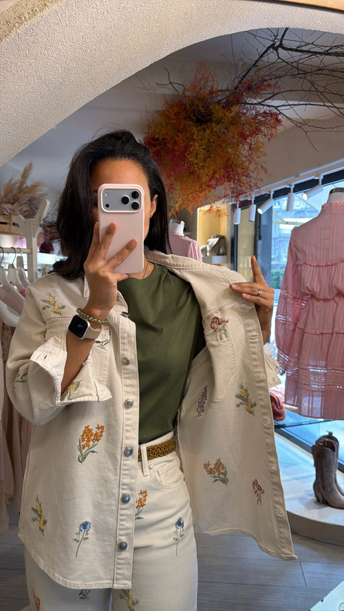 Giacca Camicia “Giardino fiorito”🌾