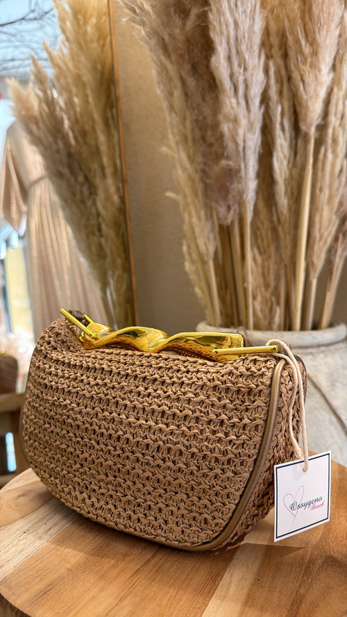 Mini Bag “Intreccio Gold”☀️