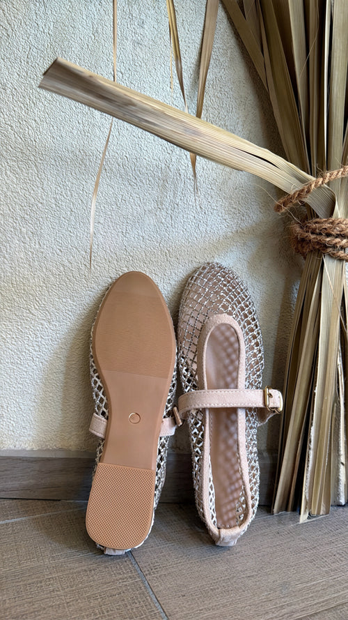 Ballerine Mary Jane a rete con strass✨