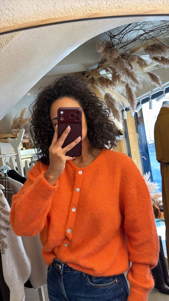 Cardigan girocollo ”Colors”