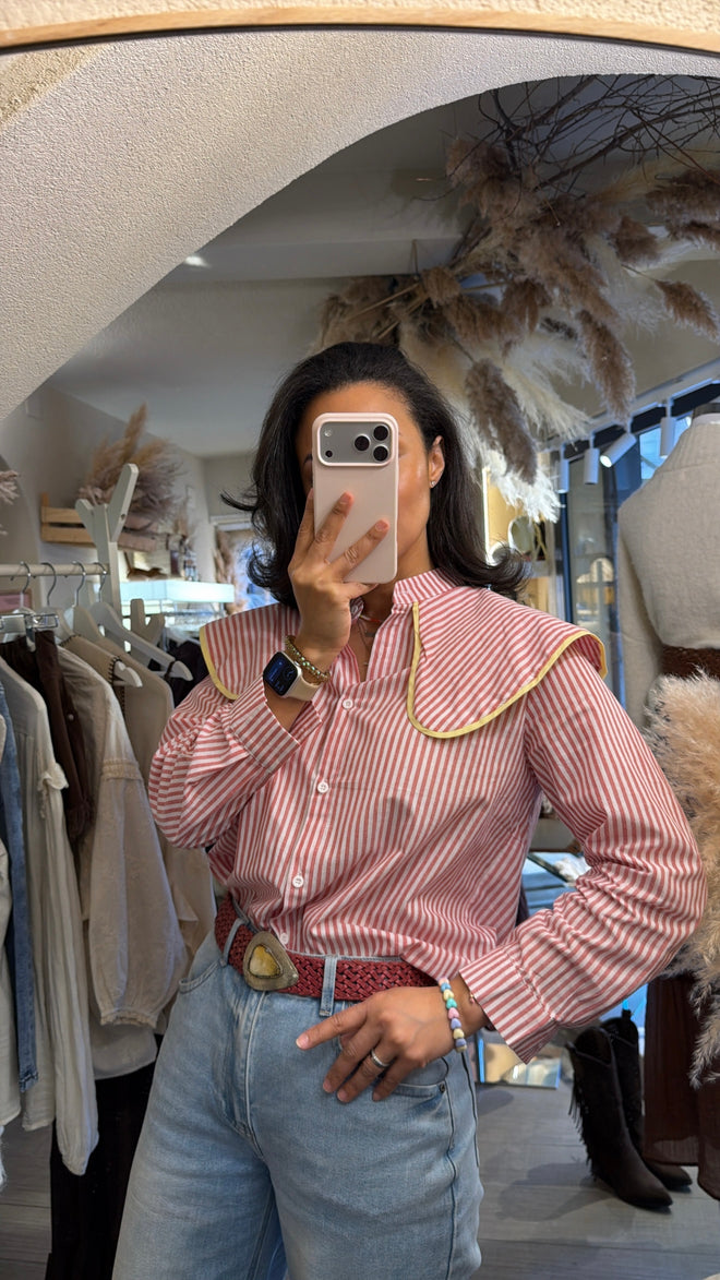 Camicia “Corallo Soleil”🌸