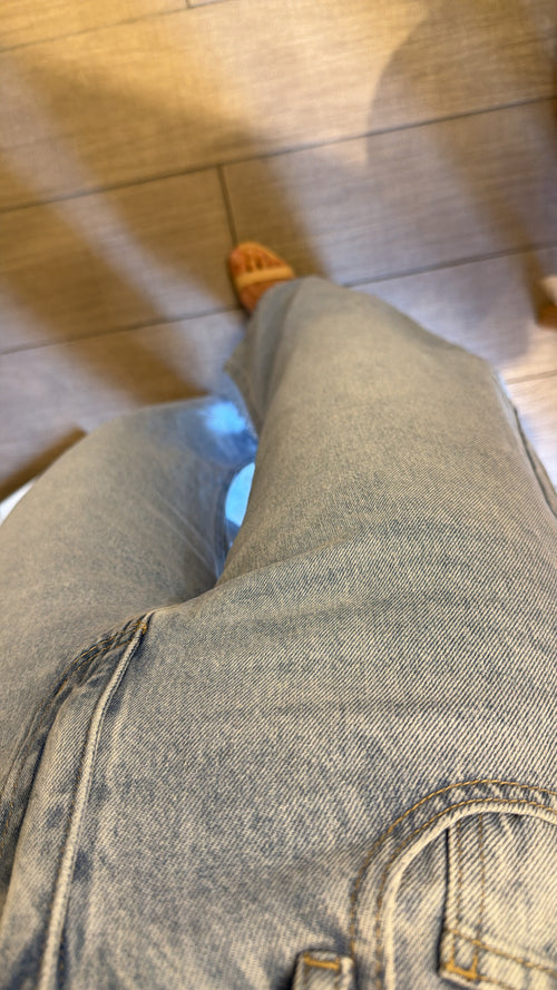 Jeans Wide Balloon”Light Blue”💙