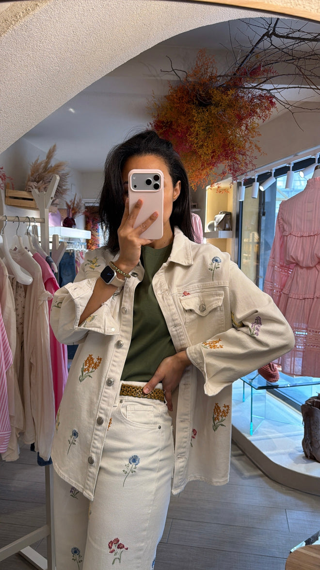 Giacca Camicia “Giardino fiorito”🌷