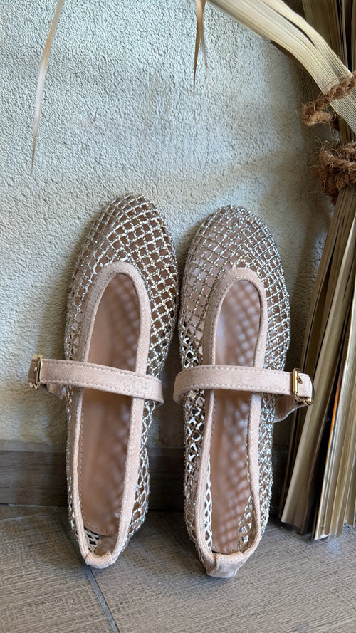 Ballerine Mary Jane a rete con strass✨