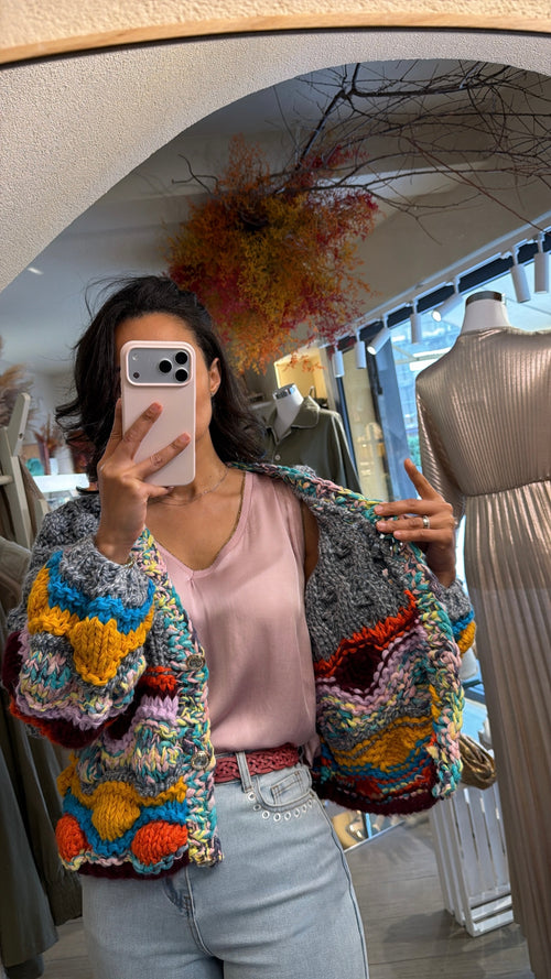 Cardigan Intreccio”Multicolor”🎨