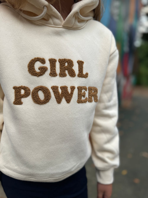 Felpa con cappuccio “Girl Power”