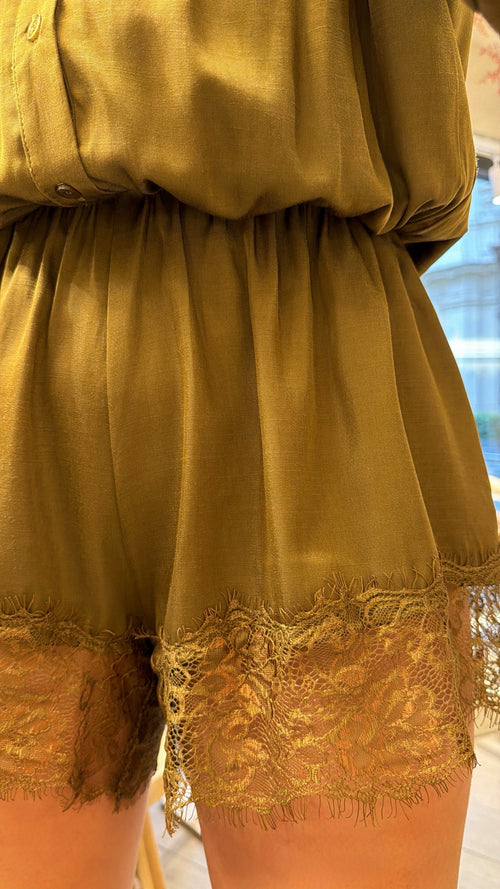 Tuta “Olivia in raso con pizzo”