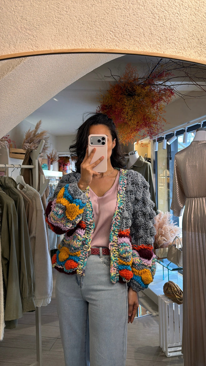 Cardigan Intreccio”Multicolor”🎨