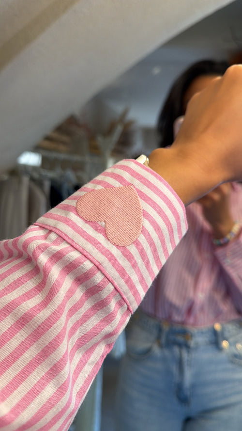 Camicia a Righe “Ricamata”🌴