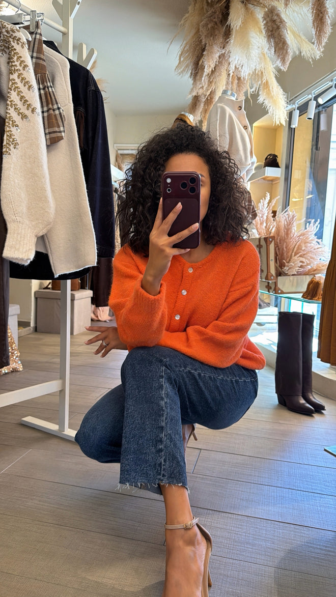 Jeans cropped a taglio vivo🍂