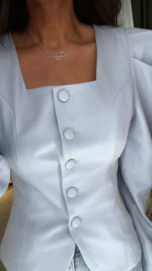 Giacca Camicia con maniche voluminose 🤍