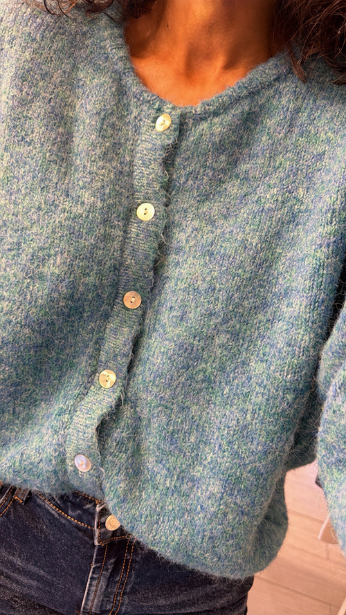Cardigan girocollo ”Colors”
