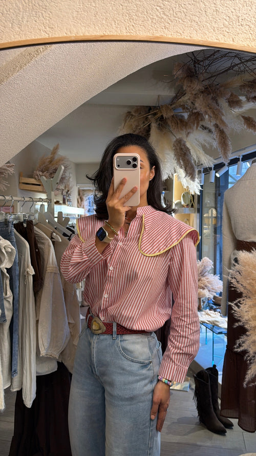 Camicia “Corallo Soleil”🌸