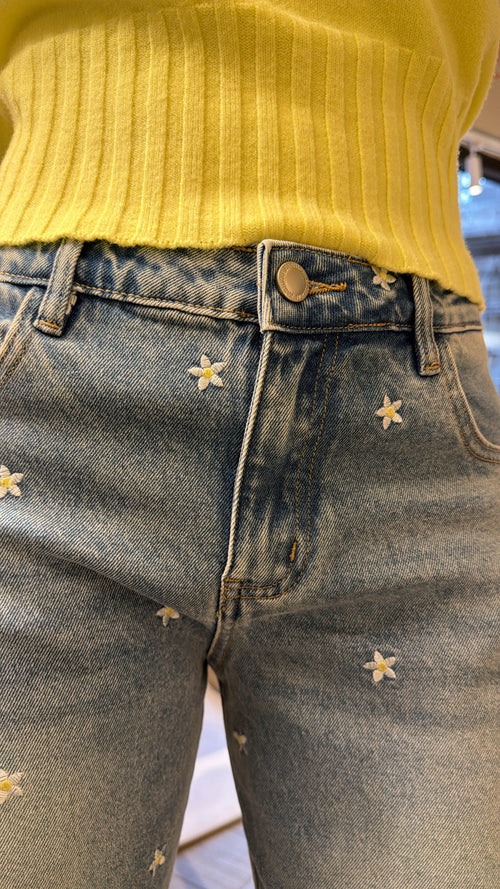 Jeans “Daisy Balloon Cropped”🌼