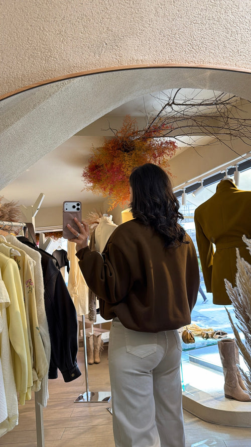 Felpa Cocoon Elastic🤎