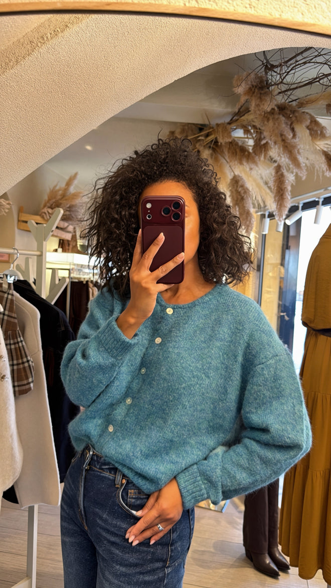 Cardigan girocollo ”Colors”
