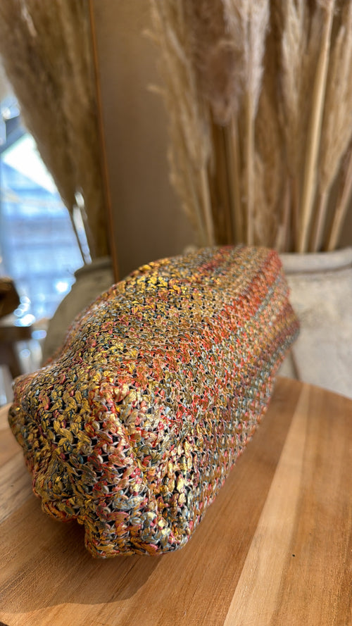 Pochette Clutch “ZigZag effetto rafia lurex”✨